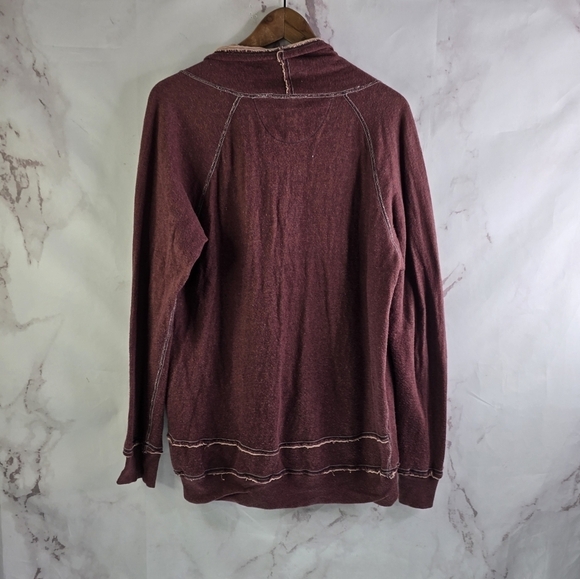 Wilfred Free Cardigan Women Small Red Button Lightweight Top Slouchy Aritzia - Picture 5 of 12